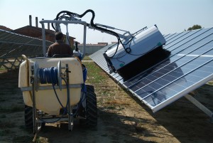 Multione-solar-panel-washer for mini loader